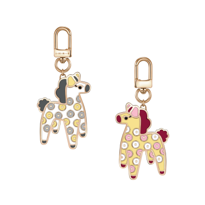 БЗК-3-1 Подвеска на сумку (Фианит ,Эмаль ,Титановый сплав , покрытие: цвет розового золота.) ШК: 2000000060910